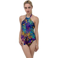 Illustration Graphics Design Art Go With The Flow One Piece Swimsuit by Wegoenart