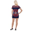 Armenian Carpet Short Sleeve Asymmetric Mini Dress View2