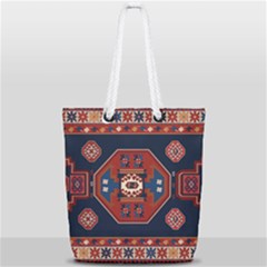 Armenian Carpet Full Print Rope Handle Tote (small) by Gohar