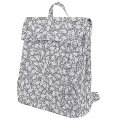 Bacterias Drawing Black And White Pattern Flap Top Backpack by dflcprintsclothing