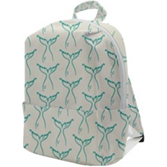 Blue Mermaid Tail Clean Zip Up Backpack by ConteMonfrey