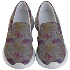 Pattern Armenian Birds Kids Lightweight Slip Ons by Gohar
