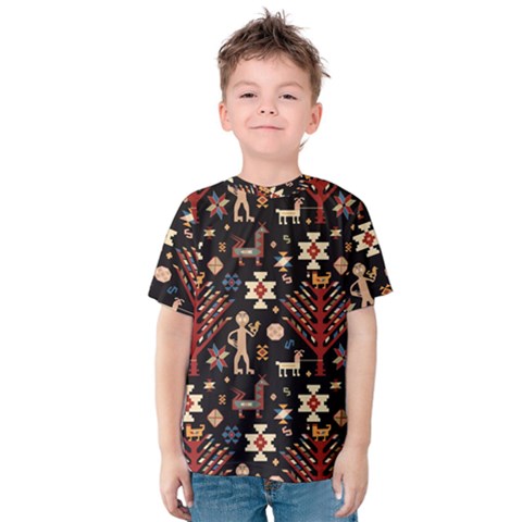 Carpet-symbols Kids  Cotton Tee by Gohar