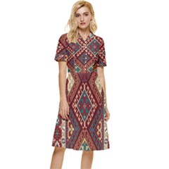 Gorg-new-all Button Top Knee Length Dress by Gohar