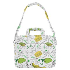 Hamburger With Fruits Seamless Pattern Macbook Pro 16  Shoulder Laptop Bag by Jancukart