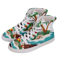 Coconut And Holiday Beach Food Women s Hi-top Skate Sneakers by Jancukart
