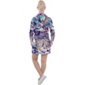 Abstract cross currents Women s Long Sleeve Casual Dress View2