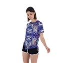 Amethyst repeats Asymmetrical Short Sleeve Sports Tee View2
