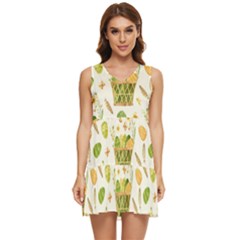 Easter Eggs   Tiered Sleeveless Mini Dress by ConteMonfrey