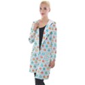 Christmas textur Hooded Pocket Cardigan View1
