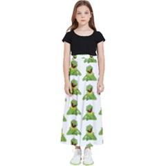 Kermit The Frog Kids  Flared Maxi Skirt by Valentinaart