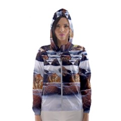 River Nature Stream Brook Water Rocks Landscape Women s Hooded Windbreaker by danenraven