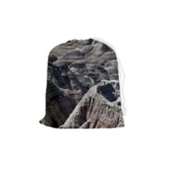 Badlands National Park Nature South Dakota Geology Drawstring Pouch (medium) by danenraven