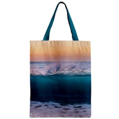 Beach Sea Waves Water Ocean Landscape Nature Zipper Classic Tote Bag by danenraven