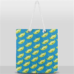 Pattern Aliens Full Print Rope Handle Tote (large) by artworkshop