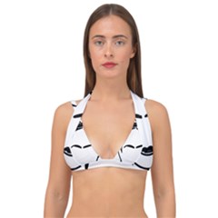 Frida Kahlo  Double Strap Halter Bikini Top by Sobalvarro