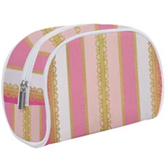 Lace Gold Euclidean Make Up Case (large) by artworkshop