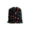 Christmas Pattern Texture Colorful Wallpaper Drawstring Pouch (Medium) View1