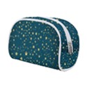 Star Golden Pattern Christmas Design White Gold Make Up Case (Small) View2