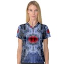 Art Robot Artificial Intelligence Technology V-Neck Sport Mesh Tee View1