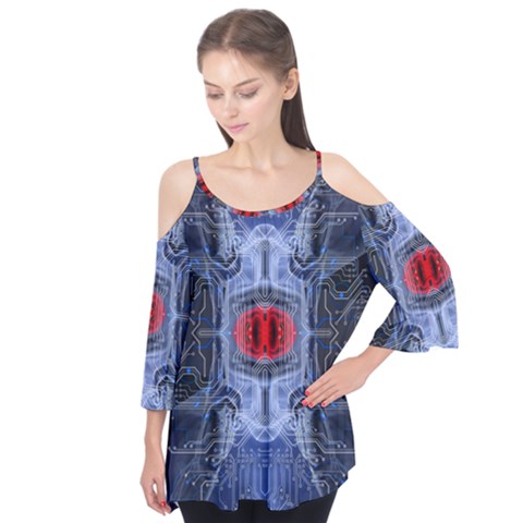 Art Robot Artificial Intelligence Technology Flutter Tees by Ravend