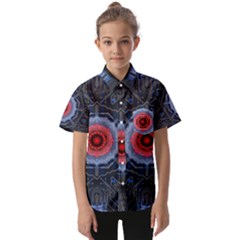 Art Robots Artificial Intelligence Technology Kids  Short Sleeve Shirt by Ravend