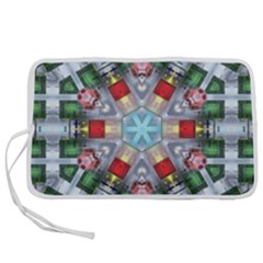 Geometric Symmetrical Symmetry Data Futuristic Pen Storage Case (s) by Ravend