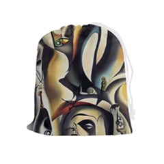 Model Of Picasso Drawstring Pouch (xl) by Sparkle