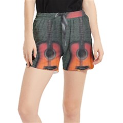Guitar Ropes Music Instrument Sound Melody Women s Runner Shorts by Pakemis