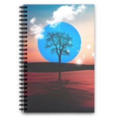 Surreal Fantasy Abstract Art Creativity Horizon 5 5  X 8 5  Notebook by Pakemis