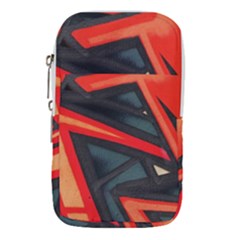 Graffiti Detail Wallpaper Texture Background Waist Pouch (small) by Pakemis