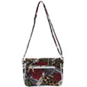 Seamless Vector Pattern Shoulder Bag with Back Zipper View3