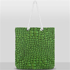 Seamless Pattern Crocodile Leather Full Print Rope Handle Tote (large) by Pakemis