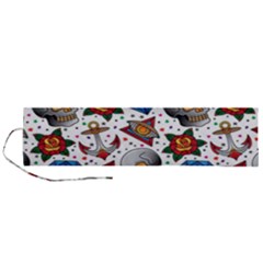 Full Color Flash Tattoo Patterns Roll Up Canvas Pencil Holder (l) by Pakemis