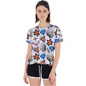 Full Color Flash Tattoo Patterns Open Back Sport Tee View1