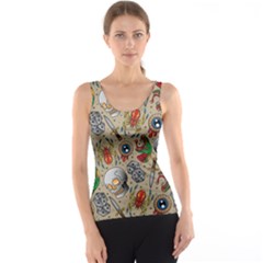 Tattoo Pattern Tank Top by Pakemis