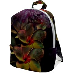 Beautiful Floral Zip Up Backpack by Sparkle