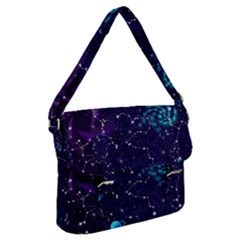 Realistic-night-sky-poster-with-constellations Buckle Messenger Bag by Pakemis