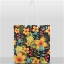 Fabulous colorful floral seamless Full Print Rope Handle Tote (Large) View1