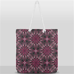 Seamless-pattern-with-flowers-oriental-style-mandala Full Print Rope Handle Tote (large) by Pakemis