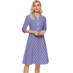 Pattern Classy Knee Length Dress by gasi