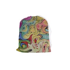 Abstract Art Drawstring Pouch (medium) by gasi