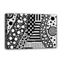 Black and white Deluxe Canvas 18  x 12  (Stretched) View1