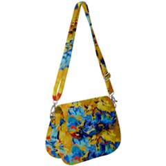 Abstract Art Saddle Handbag by gasi
