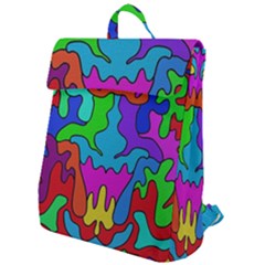 Colorful Design Flap Top Backpack by gasi