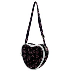Background Graphic Wallpaper Decor Backdrop Design Art Heart Shoulder Bag by Uceng