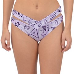 Science Research Curious Search Inspect Scientific Double Strap Halter Bikini Bottom by Uceng