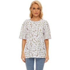Background Ornamental Pattern Graphic Seamless Oversized Basic Tee by Uceng