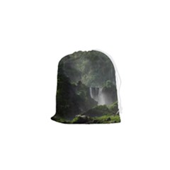 Waterfall River Fantasy Dream Planet Matte Drawstring Pouch (xs) by Uceng