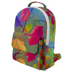 Leaves Foliage Autumn Branch Trees Nature Forest Flap Pocket Backpack (small) by Uceng